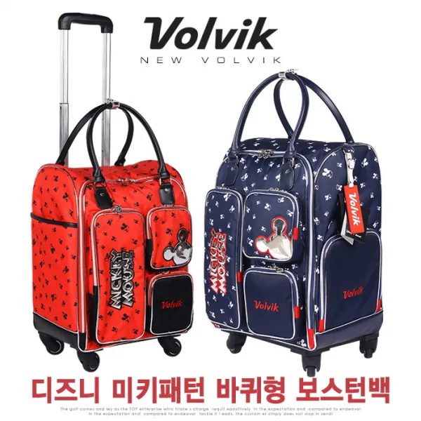 볼빅 2019 Vaib 미키패턴 여성 바퀴형 보스턴백