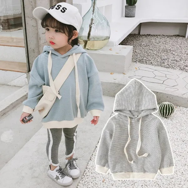 꼰띠키즈 잔줄가라후드티