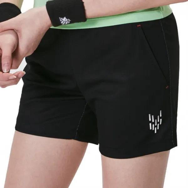  Wiffwaff 위프와프 배드민턴 하의 2019 Ss 여성 블랙 5부 배드민턴 탁구 스쿼시 테니스 반바지 P5w2123