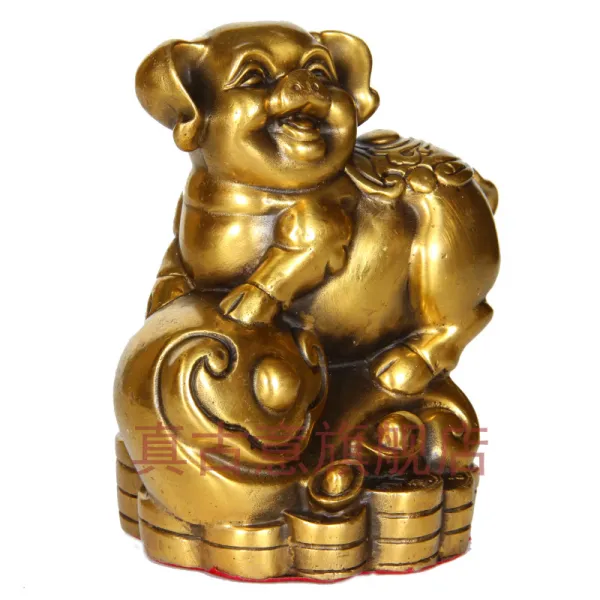 12지신 청동상 인테리어소품 돼지해 운수대통 십이지신 사주팔자 오 말 