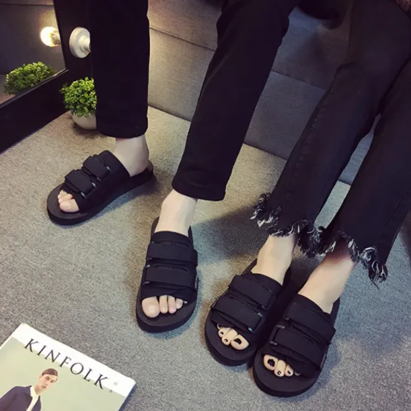 캐주얼 여름 쿠션 비치 커플 사무실 슬리퍼 디즈니