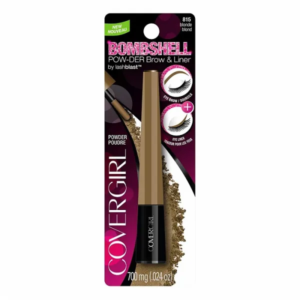 COVERGIRL Bombshell 블러드 & 라이너 아이 브로우 파우더 Blonde 815 .24 oz 구버전, 0.024 oz, One Size