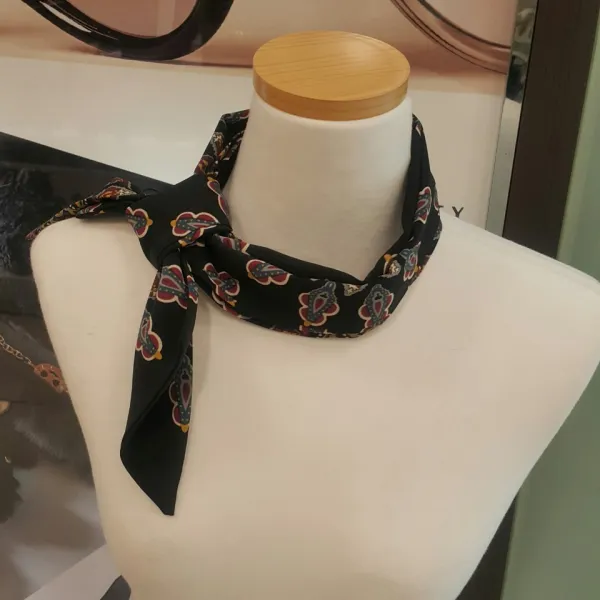 알다 세련 된 블랙 트윌리 타이 스카프~이뻐요~~