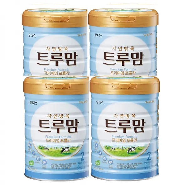 트루맘 일동후디스 프리미엄 포뮬라 분유 2단계 800g 4개