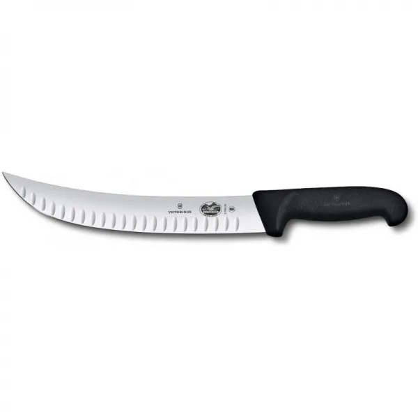 Victorinox 칼 붙이 10 인치 곡선 체리 나이프 그랜 톤 엣지 블랙 피 브룩스 핸들