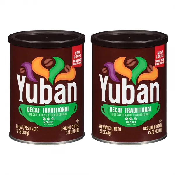 Yuban Traditional Decaf Ground Coffee 유반 디카페인 그라운드 커피 12oz(340g) 2팩, 1개