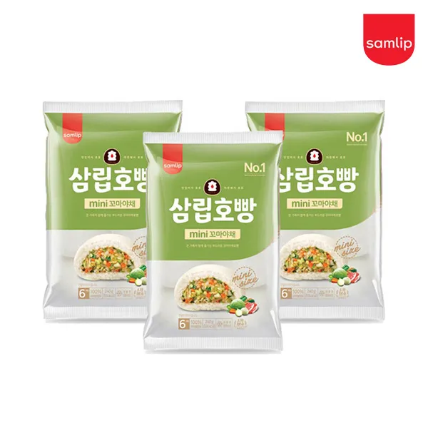 SPC삼립 냉동 꼬마호빵 야채 6입 x 10봉, 단품