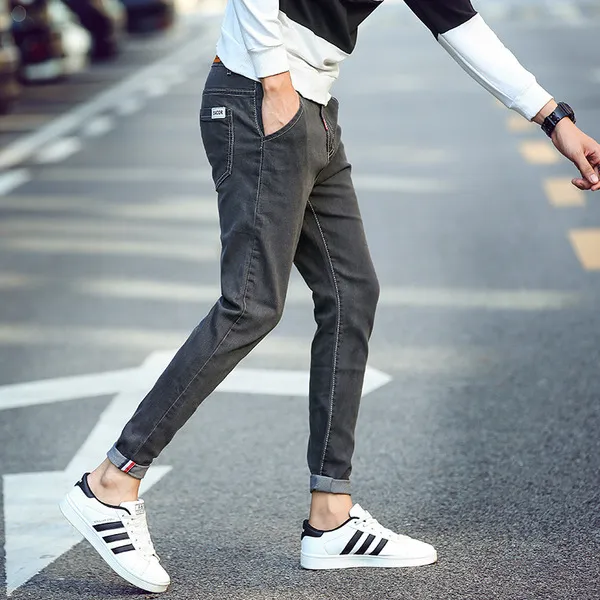 스마트셀러 놀멍직구 스판 슬랙스 솔리드 남성 청바지 데님팬츠