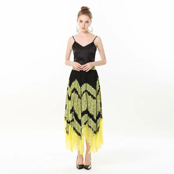 스마트셀러 놀멍직구 여성 여름봄신상 레이스콤비 투피스