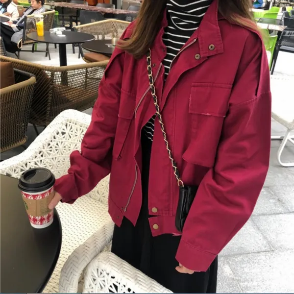 여성 바람막이점퍼 사파리 트렌치 캐주얼코트 바바리 빅사이즈 Xw09