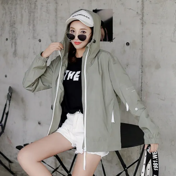 여성 바람막이점퍼 사파리 트렌치 캐주얼코트 바바리 빅사이즈 Xw19