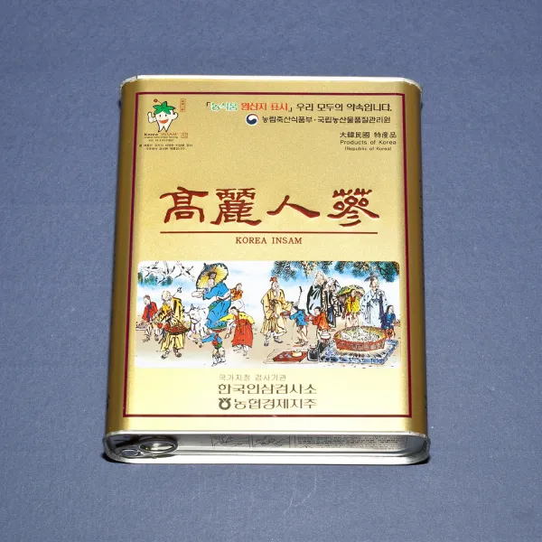 농협검사품 고려인삼 6년근1등25지 피부백삼 건삼 골드캔 말린인삼 300g, 1box