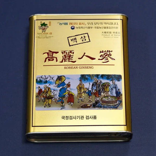 농협검사품 고려인삼 6년근1등30지 피부백삼 건삼 골드캔 말린인삼 300g, 1box