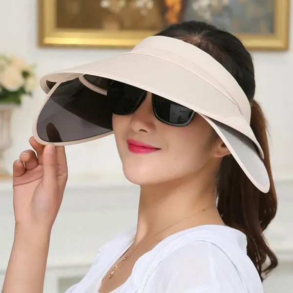 에이치씨컴즈 사이드 햇빛 차단 썬캡 360 도 머리조절밴드 모자 Shc 901