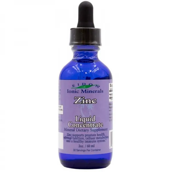 Eidon® 이온 무기물 아연 보충 농축 물 2 oz. 유리제는 면역 계통을 밀어주고 기분은 긴장을 완화합니다