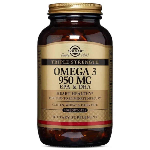 솔가 트리플 스트렝스 오메가 3 950mg 소프트젤, 1통, 100개입