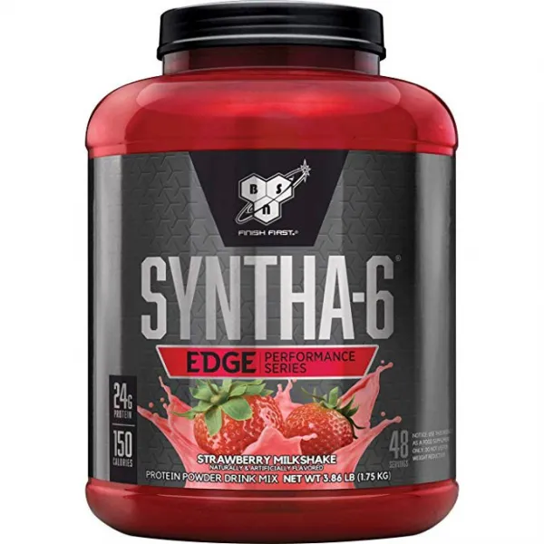 BSN 신타 6 엣지 프로틴 파우더 드링크 믹스, 1.75kg, 스트로베리 밀크셰이크(Strawberry Milkshake)