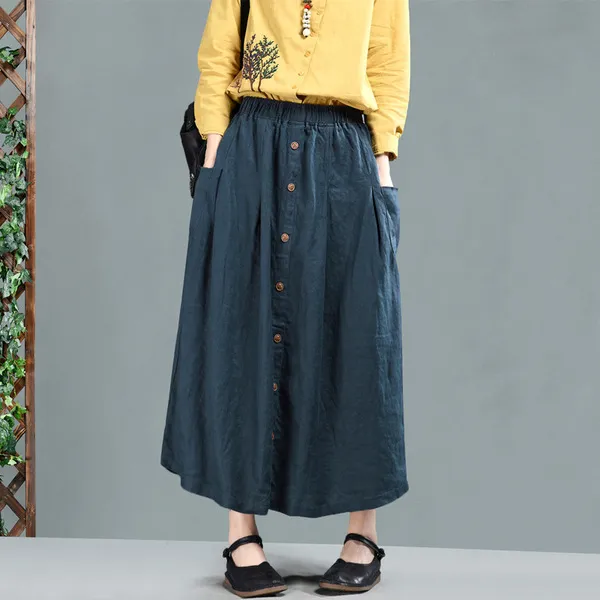 스마트셀러 크래플 복고풍 예술 신축성 있는 라미 스커트
