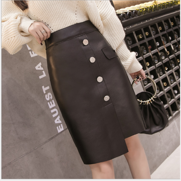 스마트셀러 놀멍직구 슬림핏 언발란스 H라인 스커트