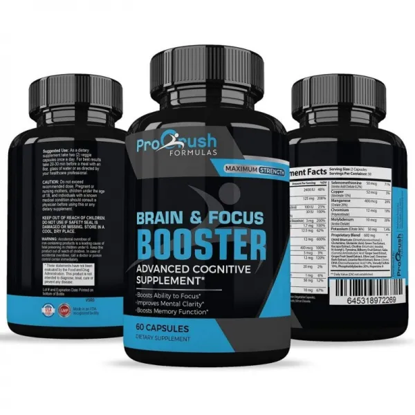두뇌 및 포커스 Nootropic 보충 교재 - 정신 명확성 및 초점을 개량하는 혁명적 인 공식. 지능 수준 및, 단일상품