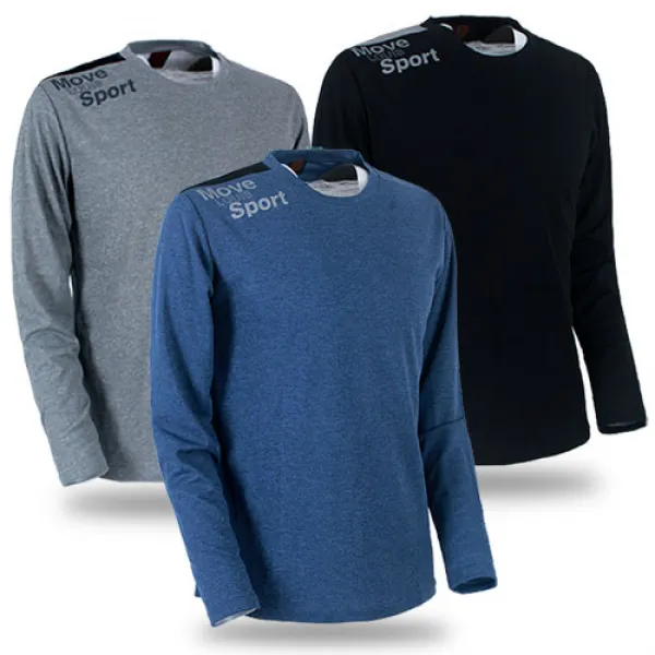 블루아이 봄가을용 남자긴팔티셔츠 긴팔티 루이스 나염 라운드 긴팔 네이비