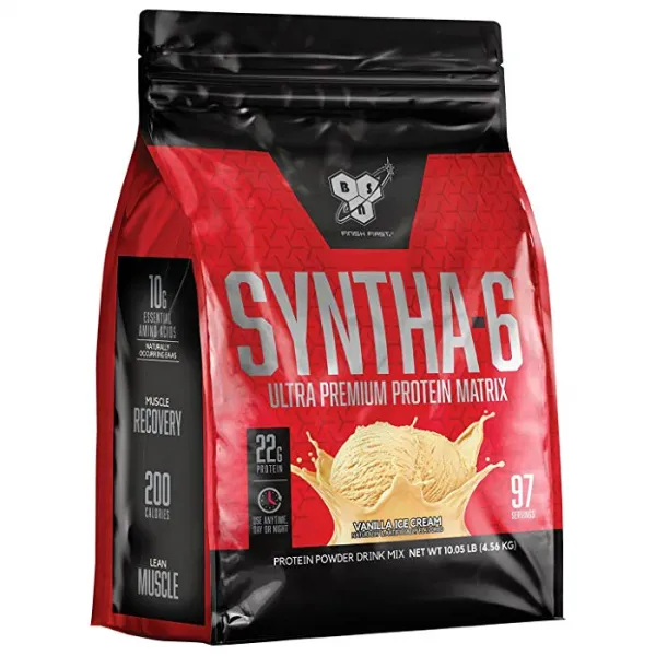 BSN 신타-6 프로틴 파우더 드링크 믹스, 4.56kg, 바닐라 아이스크림(Vanilla Ice Cream)