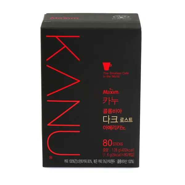 맥심 동서 카누 다크 로스트 아메리카노, 1.6g, 80개입