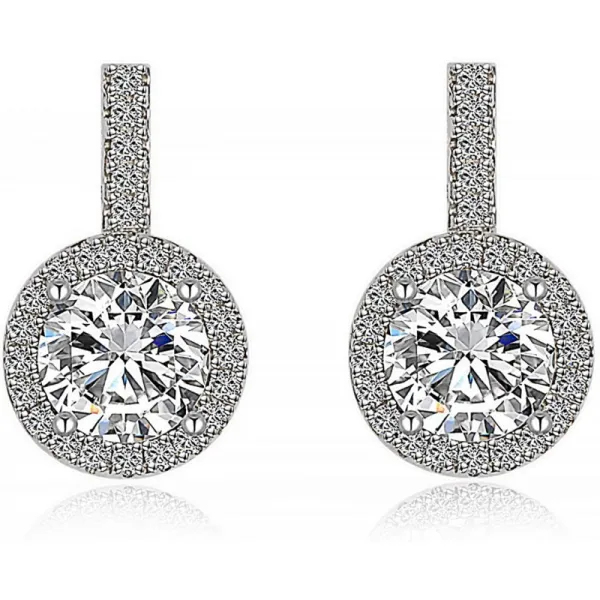 IUHA [기라성] 귀걸이 SWAROVSKI 스와 로브 스키 사의 큐빅 금속 알레르기 변색 방지