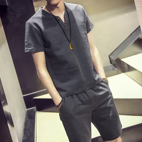 해외직구 바이포유 남성 봄여름 반팔티 반바지 세트