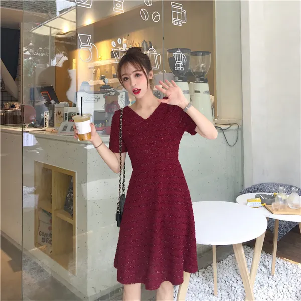 몽땅겟 브이넥 플레어 원피스mt82887