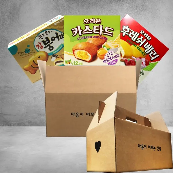 오리온 후레쉬베리 224g+카스타드 276g+참붕어빵 348g 인기간식 세트, 1세트