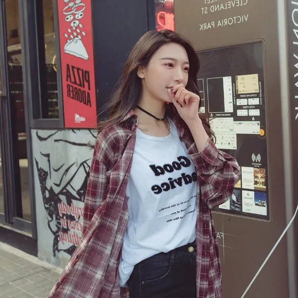 스마트셀러 놀멍직구 체크무늬 야생 재킷 롱셔츠