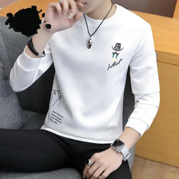 블랑루아 남성 티셔츠 라운드넥 Bk100