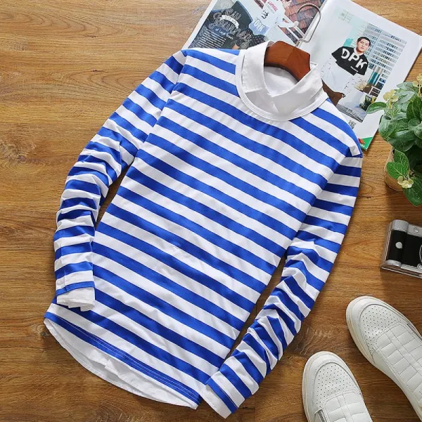 블랑루아 남성 티셔츠 라운드넥 Bk081