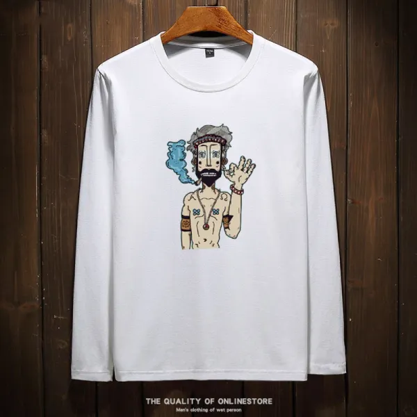 블랑루아 남성 티셔츠 라운드넥 Bk102