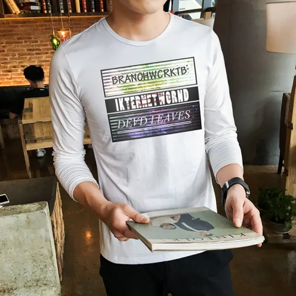 블랑루아 남성 티셔츠 라운드넥 Bk091