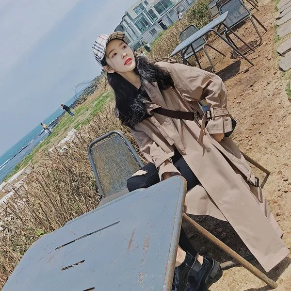 원픽 2019년 봄신상 데일리 박시핏 트렌치코트