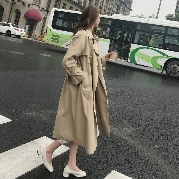 원픽 2019년 봄신상 오피스룩 박시핏 트렌치코트