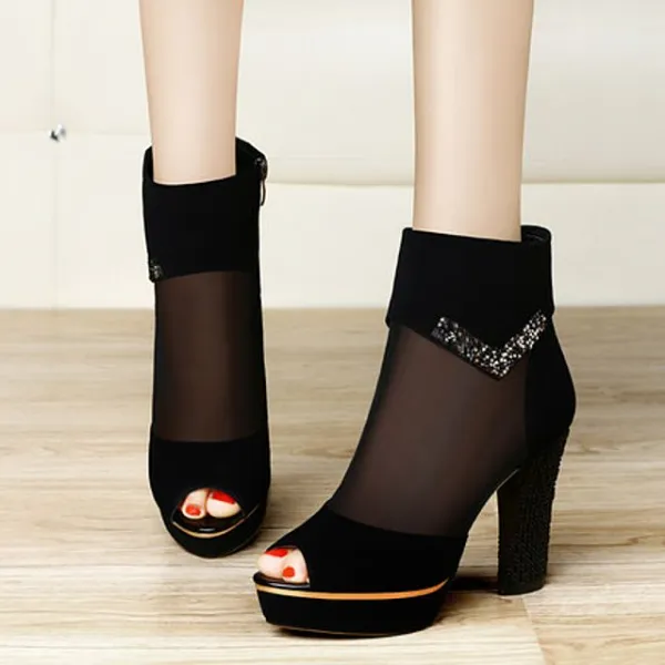 Tianlun 여성 여름용 부티 구두