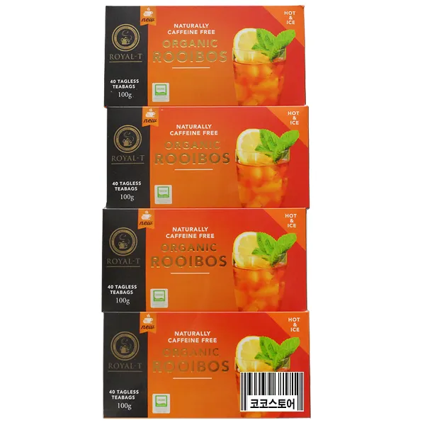 코스트코 유기농 루이보스티 ROYAL-T 40티백 X 4, 100g, 4팩