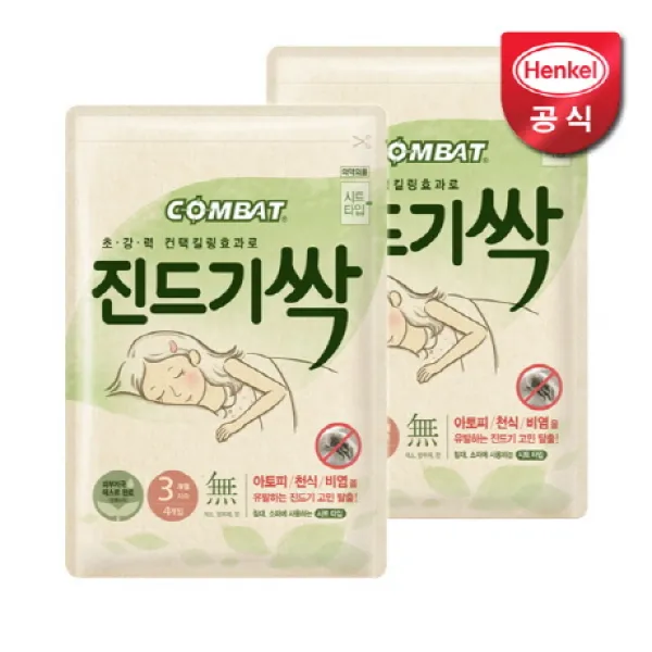 컴배트 진드기싹 시트 4입 2개