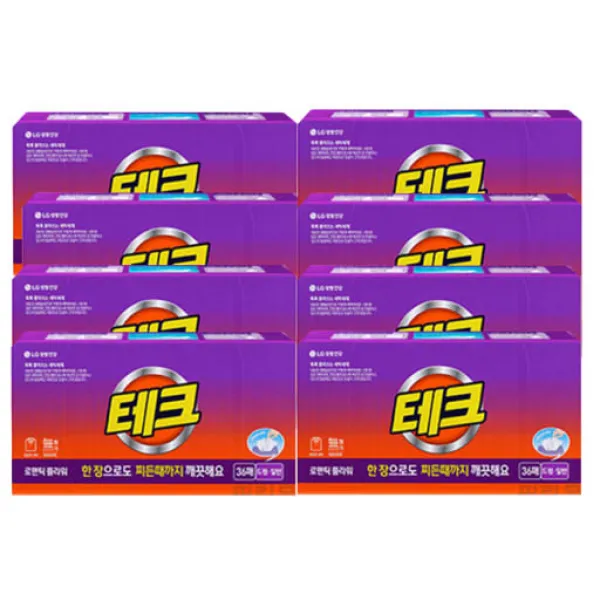 테크 로맨틱 플라워향 간편 시트세제 36매입 8개