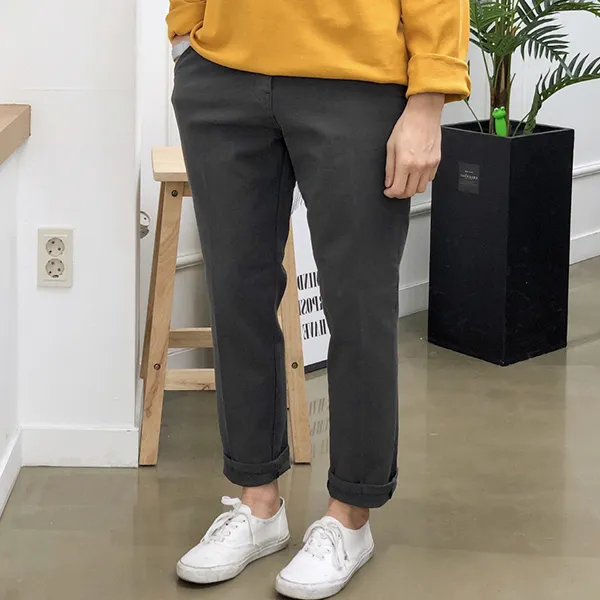 장롱 반밴딩 테이퍼드핏팬츠 5컬러