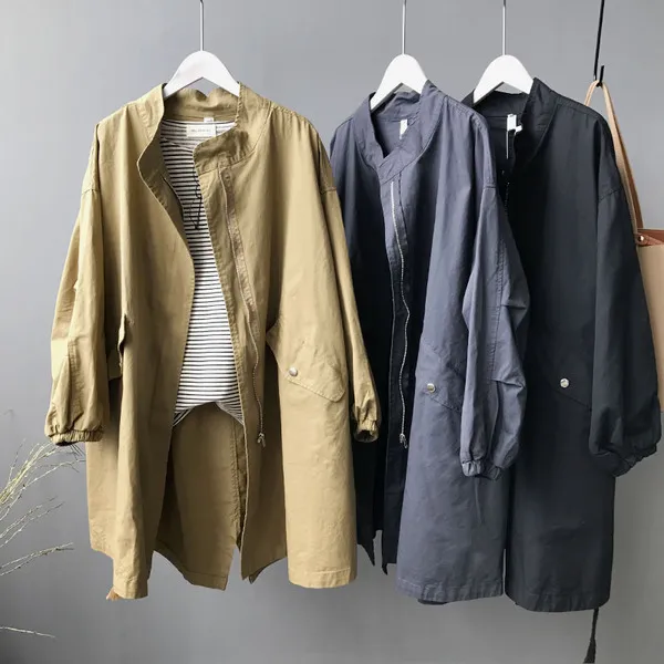 스마트셀러 놀멍직구 캐주얼 스프링 데일리 러블리 트렌치코트