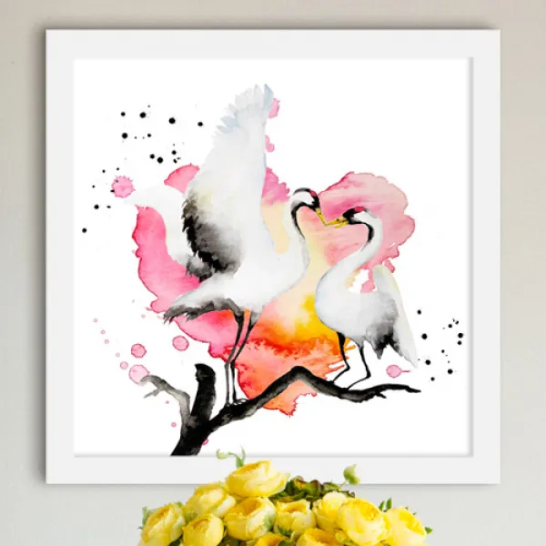 1358k 불로장생의상징학_인테리어액자 화이트5타입 디자인액자