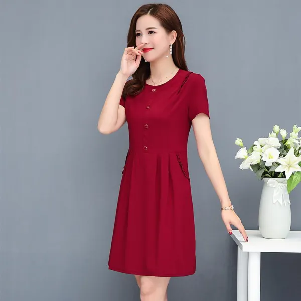 로즈드림 중년여성원피스봄여름간절기빅사이즈편한원피스 2
