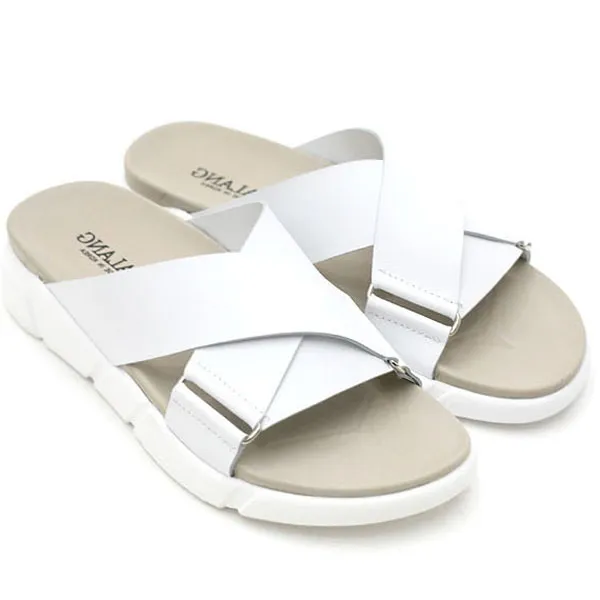 MEN SUMMER SHOES DM슈즈_DS-H라이크가죽슬리퍼-소가죽 화이트