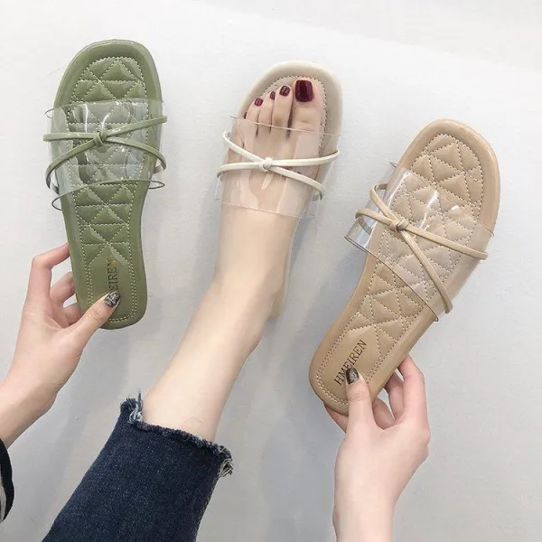 로즈드림 여성 여름 시원한 신발 샌들 슬리퍼 캐주얼 여름슬리퍼 46