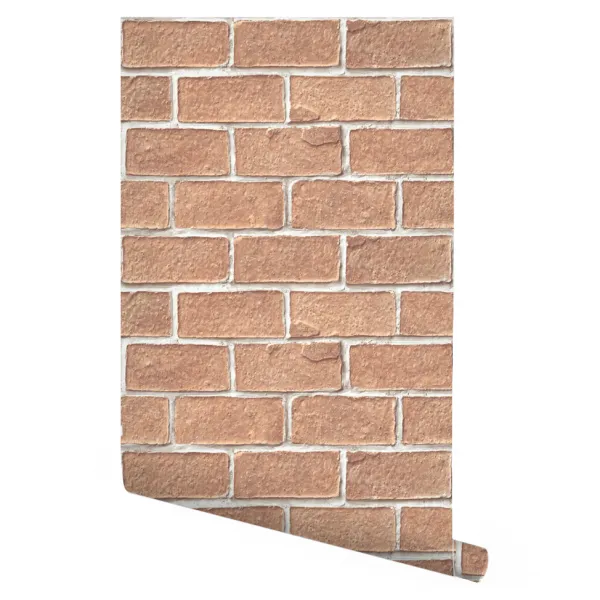 무지막지 풀바른 모던벽지 잉글랜드스톤 53cmx5.0m 가로1.06미터시공 레드브라운