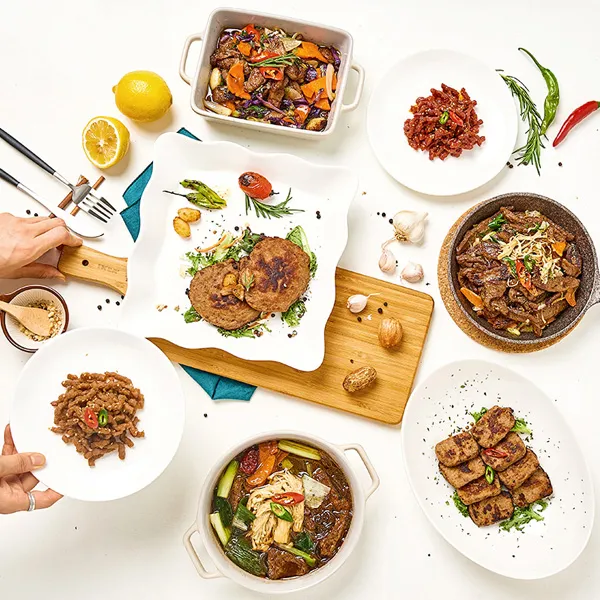 [쏘이마루] 참좋은 콩고기 종합세트1호 (콩불구이250g+쏘이까스240g+쏘이너비안300g+쏘이스테이크200g), 1세트